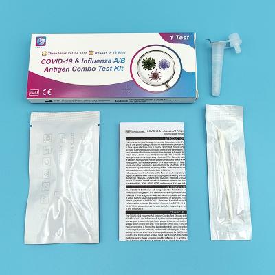 15 Minute SARS-CoV-2 & Influenza A&B Test Cassette Rapid Accurate Diagnosis