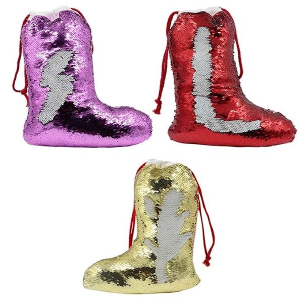 OEM Custom Sublimation Sequin Christmas Stocking Blanks Sublimation Christmas Decorations