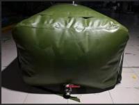 Tanque de combustível com bexiga dobrável de 3500L, Amry Green, TPU de alta resistência, contêiner de combustível líquido