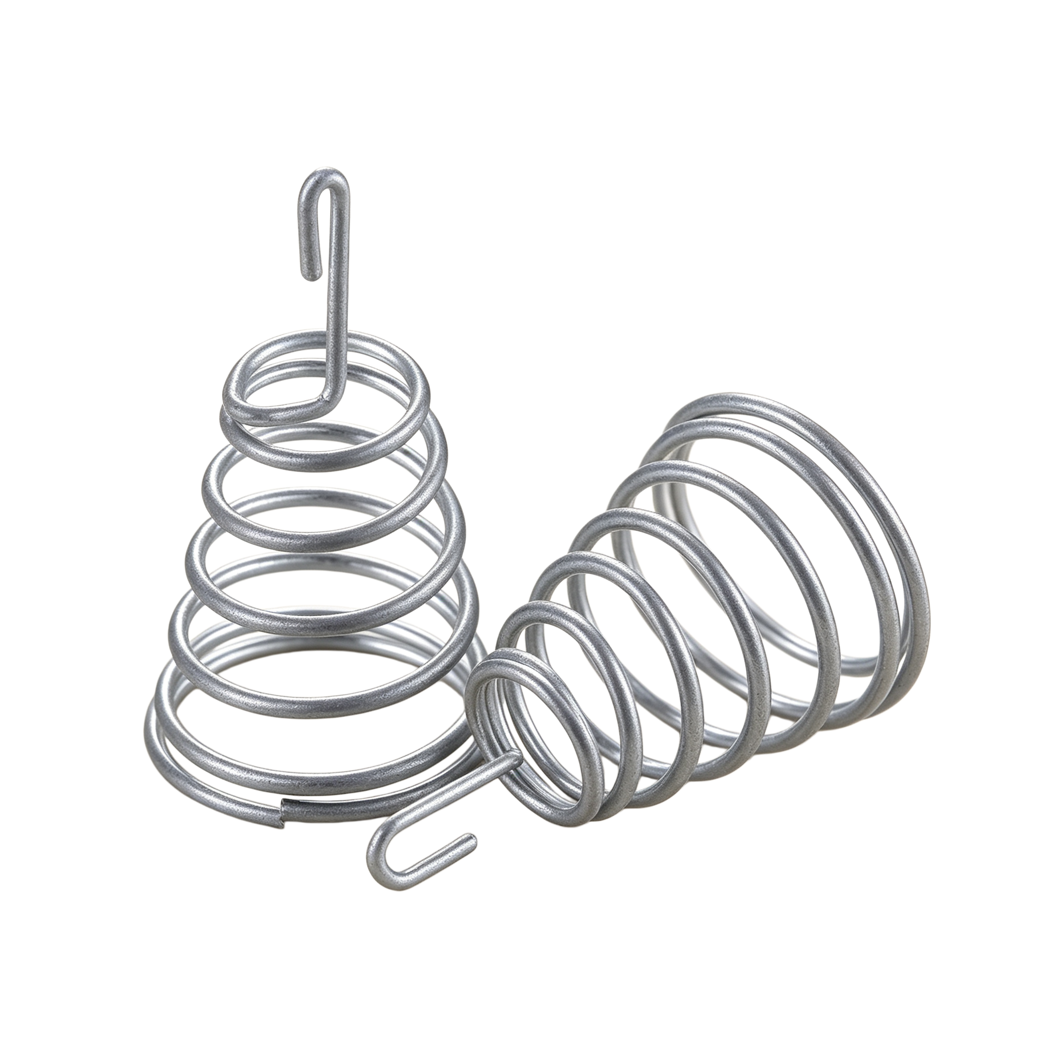 6 Coils Galvanized Steel Anti-Rust Tapered Compression Spring for Electronic Hardware