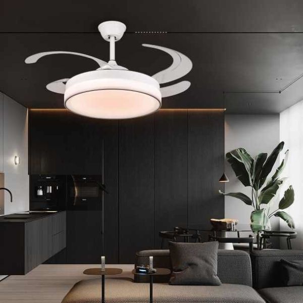 Indoor Fan Silent Ceiling Light Home Bedroom Light Dining Living Room Hotel Modern Fan Light