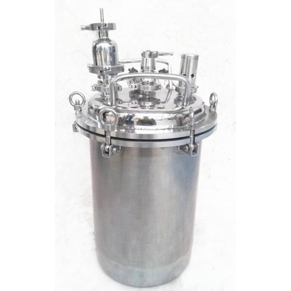 Tanque de propagação de leveduras com pinça de aço inoxidável Ideal para culturas de leveduras de cervejaria 1 quantidade