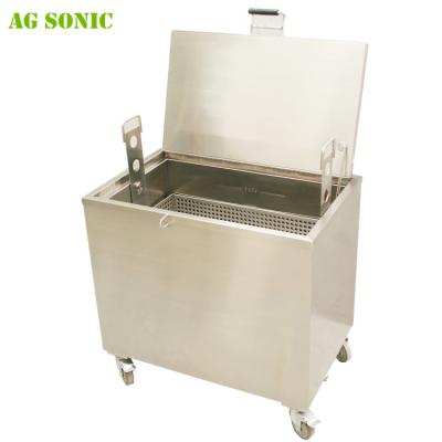 O aço carbono SÔNICO do AG aquecido embebe o tanque para a limpeza do equipamento da cozinha com o aquecimento