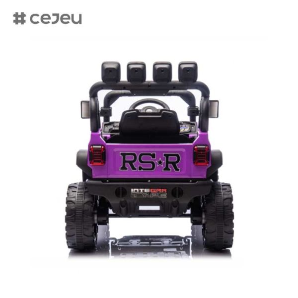 CJ-HP-018SJ 4 Wheel Drive Powered UTV Models Good Choice Rear Storage Space 2 Speeds Available Colorful Purple Black Pink Blue Plastic Car