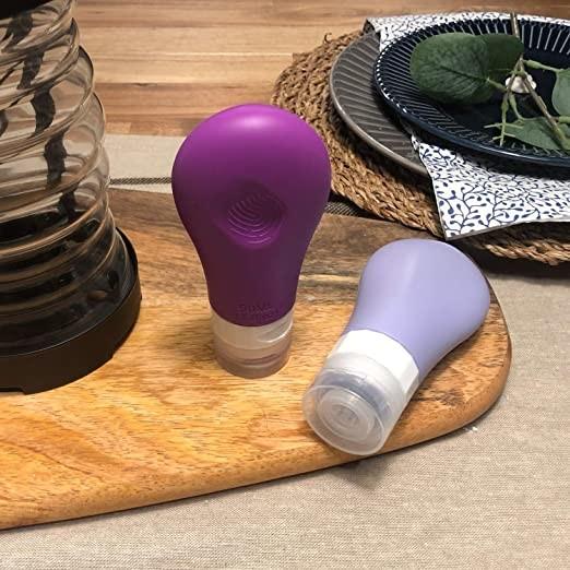 Garrafas pequenas não tóxicas amigáveis do curso do silicone 37g de Eco