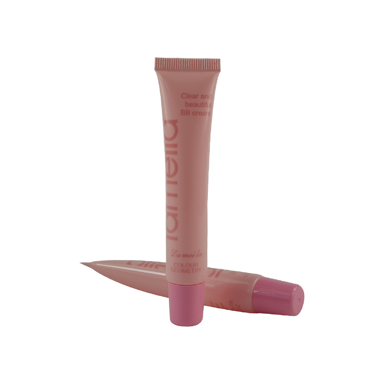 High quality custom PE plastic cosmetic container packaging soft tube for facial cleaner/lotion with flip lid