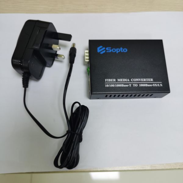 10/100/1000Base OEM Fiber Media Converter RJ45 SC Duplex 20KM