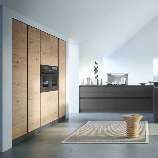 Practical Home Contemp Real Wood PVC Kitchen Cabinets