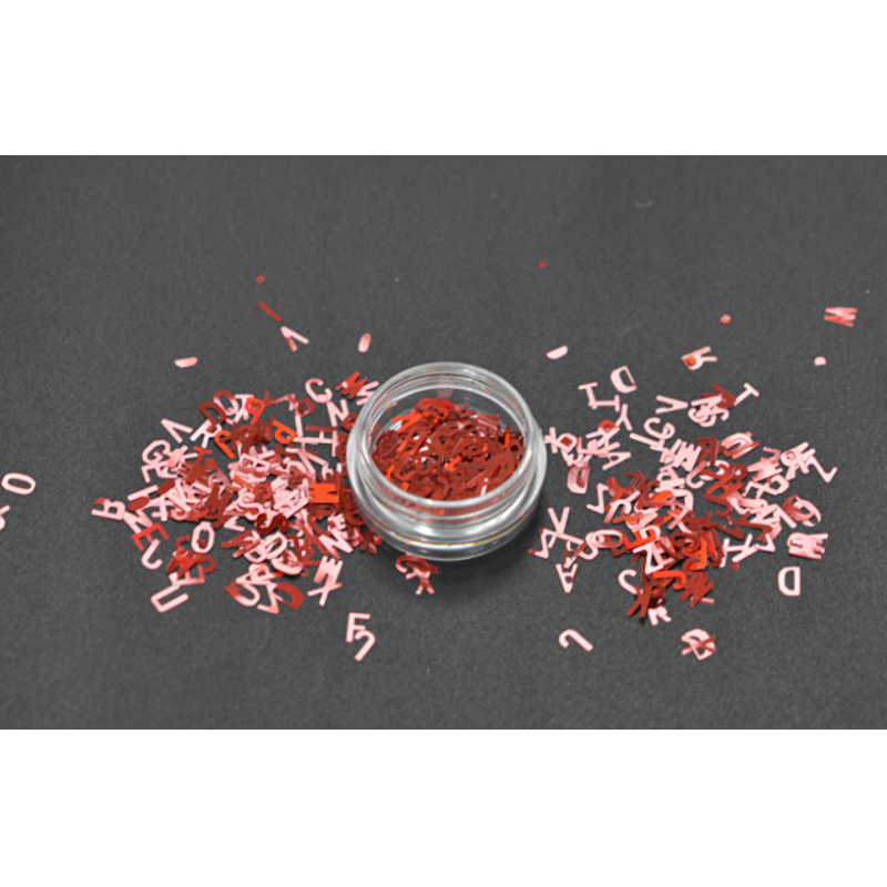 Excellent Nail Art Effect Poly Holographic Chunky Glitter Letter Shape Glitter Mix for Crafts within 365 Colors