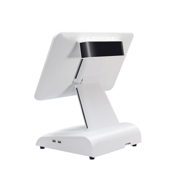 15Inch N2840 Desktop POS Machine Restaurant POS Terminal 2+32GB All in One POS System with Customer Display