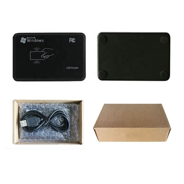 Dual Frequency NFC Skimmer Card Reader Proximity 13.56mhz IC and 125khz ID RFID Desktop USB Card Reader