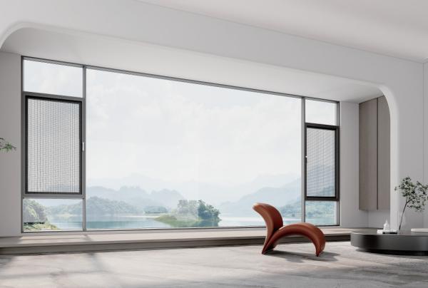 Security Laminated Glass Aluminum Casement Windows Maintenance resistance