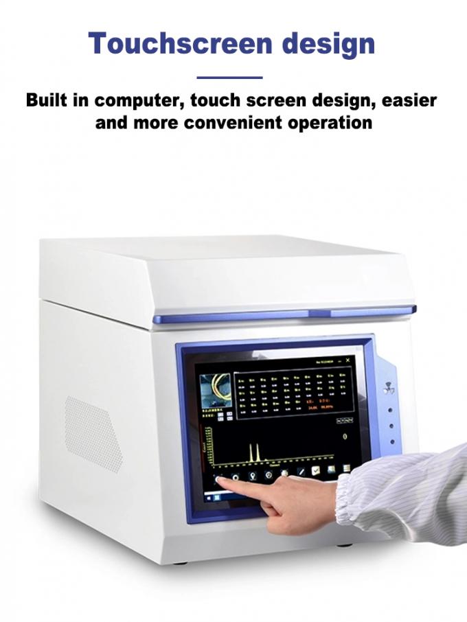 XRF Gold Analyzer with Si-pin Detector 50KV/1mA X-ray Tube and 270x260x100mm Sample Chamber for Precise Metal Analysis