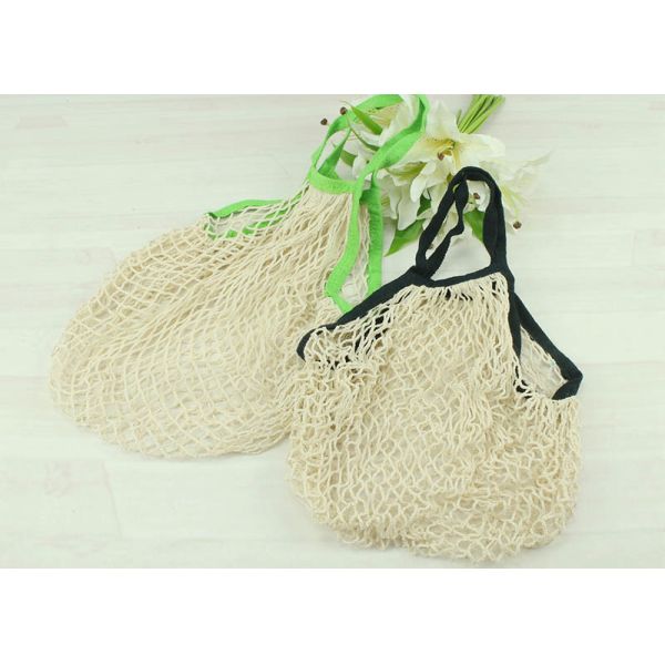 Soft Kitchen Household Items Portable All Cotton Net Bag For Supermarket Shopping