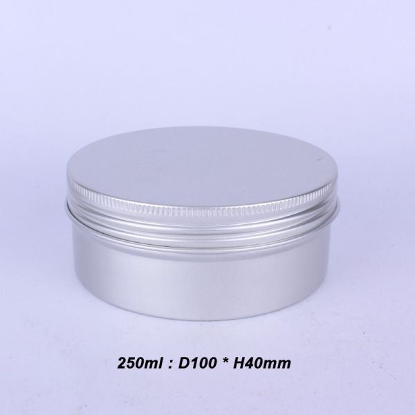 Custom Black Aluminum Candle Tin Metal Case for Solid Scented Candle 6 oz With Lids Food Storage Box Industrial Food