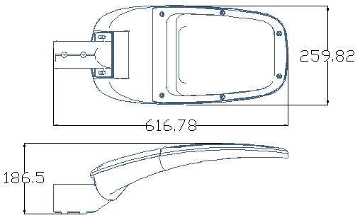 Energy Saving SMD 3030 Chip 30w 60w 120w 200w waterproof IP66 outdoor LED street lights