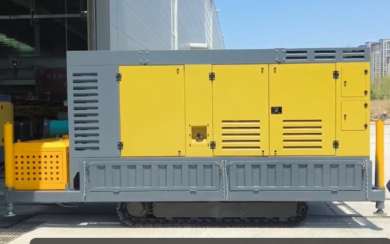 260m Ground Source Heat Pump / Wheeled Pneumatic Water Well Drilling Rig