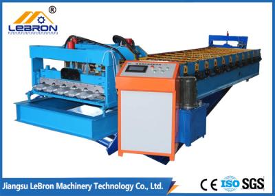 Blue color PLC control system Factory directly sell Color Steel Tile Roll Forming Machine new type made in China