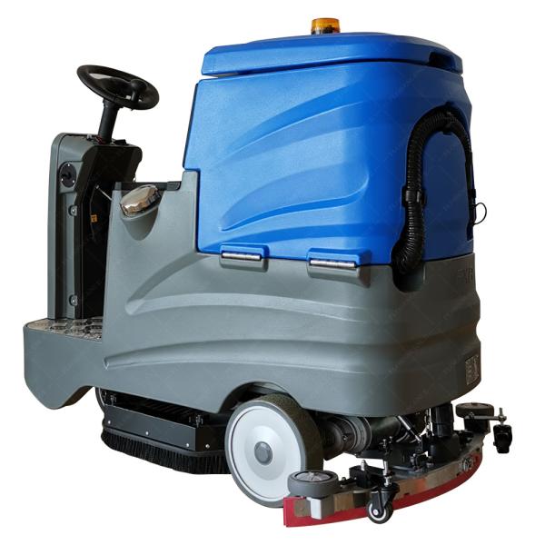 Azul 550 mm Largura Limpeza de Chão Esfregue Ride On Bateria de Ácido de Chumbo Tipo Nova Energia