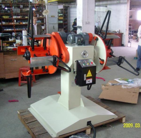 Motorized Double Steel Coil Uncoiler Machine With Drive Motor