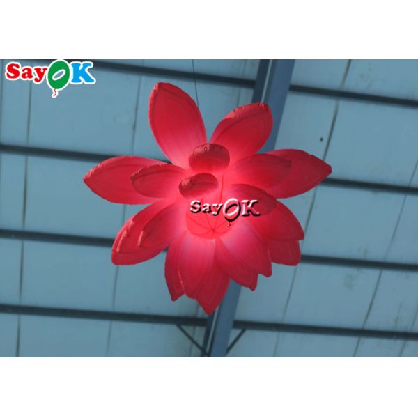 fleurs accrochantes de allumage gonflables de mariage de décoration de 1.5m