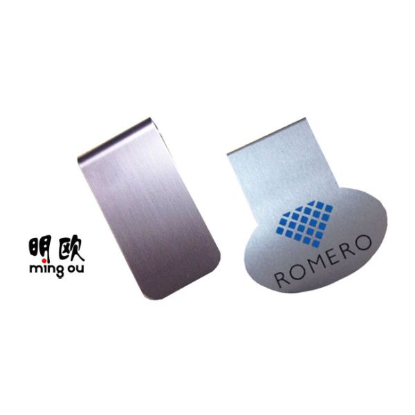 Personalized Small Metal Money Clips Holder Blank For Logo Printed