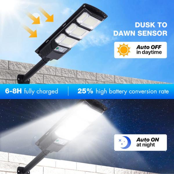 120Lm/w Integrated Solar Street Light 180w High Brightness LED Solar Street Lamp