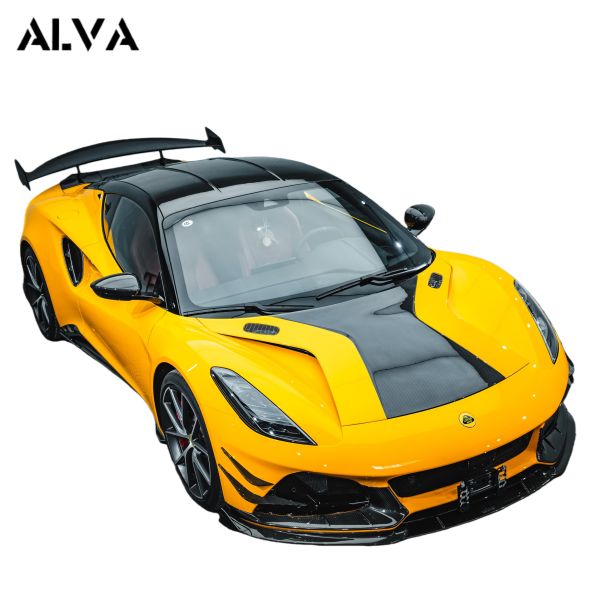 Lotus Car Fitment Dry Carbon Fiber Hood Replacement Add on Aero Body Kits for Emira Amans Design