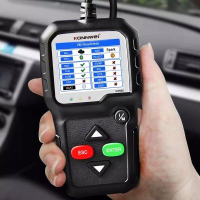 Scanner tenu dans la main portatif 16 de Konnwei OBD2 - données d'impression de soutien de Pin sur le PC