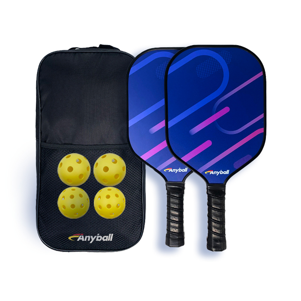 Glass Fiber Pickleball Paddle Set With Indoor and Outdoor Pickleball Balls