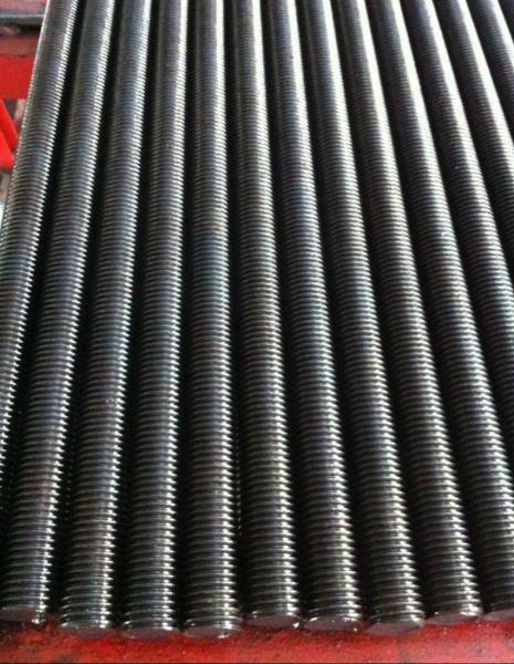 Din975 Coarse Carbon Steel Threaded Rod , M20 M10 Full Threaded Rod Black Oxide