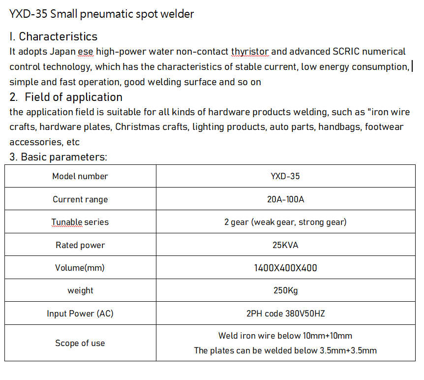 Маленький пневматический сварщик с точки мощностью 25 кВт для изготовления проволоки и рождественских украшений