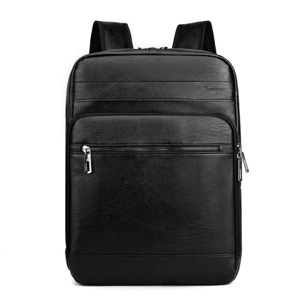 PU Leather Laptop Backpack with Customizable Colors and Sizes for School and Business