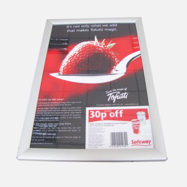 Waterproof Aluminum Profile Slim LED Light Box Sign Snap Frame 18mm Thickness