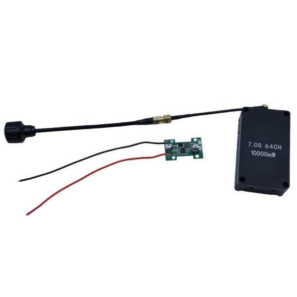 KH-70S10T High-Power 7.0GHz Video Transmitter with 8-10W RF Output and Flexible 7-32V Power Supply for Versatile Deployment