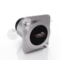 Conector de montagem de painel exterior para interiores Conector de cabo de dados IP65 à prova d'água