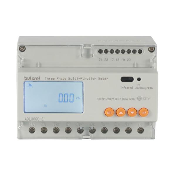 Classe 0.5S de DIN35mm medidor ADL3000-E da energia de Acrel do medidor do Kwh de 3 fases