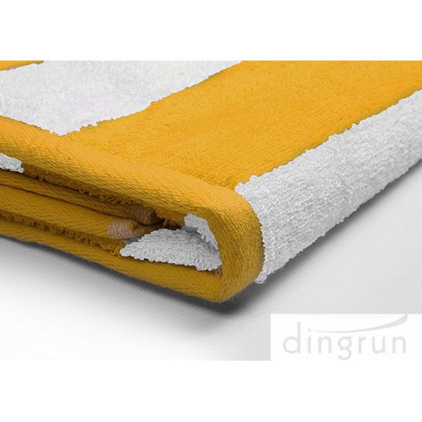 Stripe Cotton Bath Towels Plain Woven 30