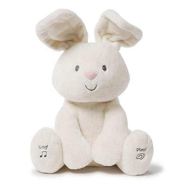 Зайчик игрушек плюша детей воспитательным 30cm музыкальным заполненный кроликом