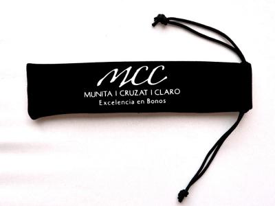 O favor de veludo do OEM ensaca CDR arte finala, veludo Pen Pouch Laser Print do TUV do cordão
