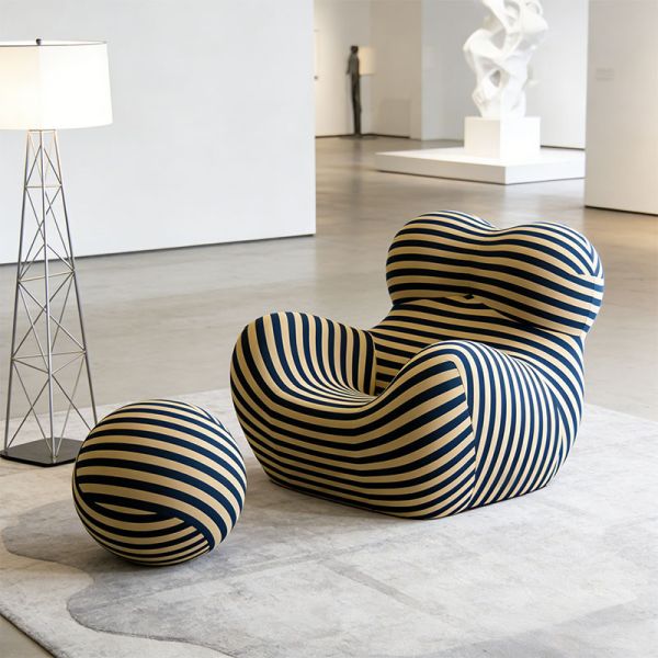 Modern Minimalist Single Compression Sofa Corduroy Texture Leisure Lazy Living Room Bedroom Home Furniture