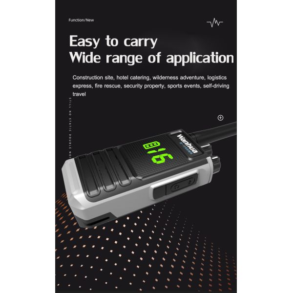 OEM/ODM Hot Long Range Two Way Radio 400-470MHz Handheld UHF Encrypted Walkie Talkie