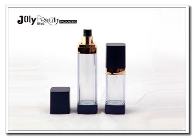 Square 30ml ABS / PP Airless Bottle For Cosmetics Lotion Toners