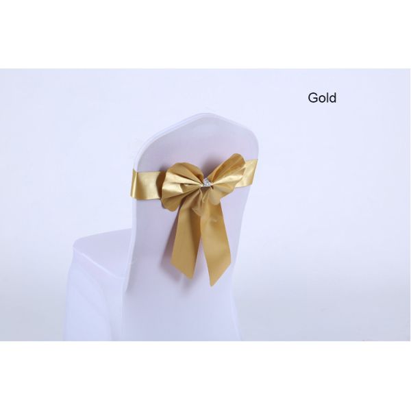Wedding Banquet Chair Bands With Buckle Sashes Bows