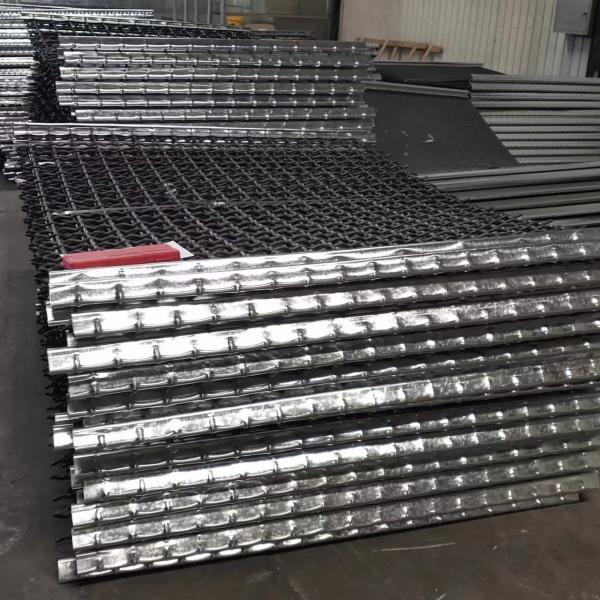 High Carbon Steel Quarry Vibrating Screen Mesh For Mining Equipment Crimped Wire Mesh