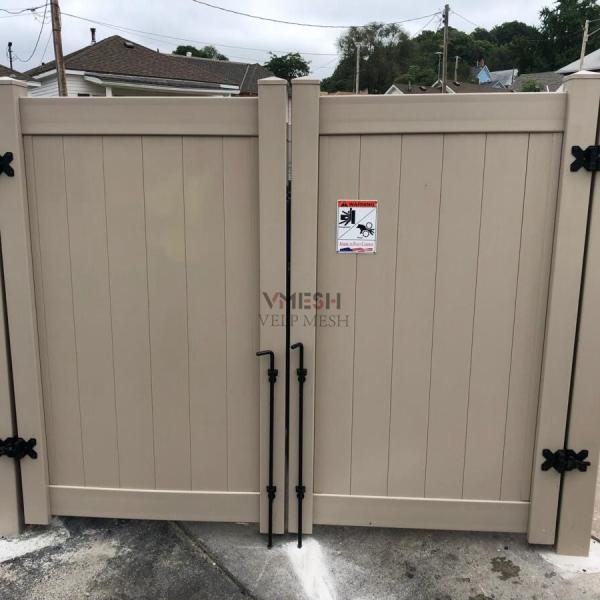 Easy Installation White Outdoor Vinyl Fence Beautiful Long Lasting