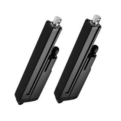 Atuadores Lineares Elétricos Pretos Pesados ​​12VDC 24VDC Fertilizante para Ambientes de Trabalho Agrestes