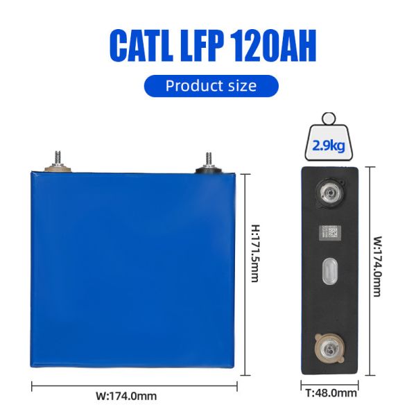CATL 120Ah 3.2V LiFePO4 Lithium Iron Phosphate Battery with 3500 Cycles for Solar Energy Storage