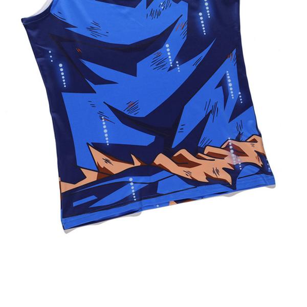 Custom Son Goku Anime Dragon Ball Clothes Men Running Sportswear