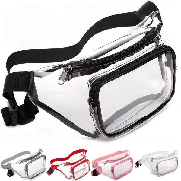Custom Outdoor Water Proof PVC Clear Fanny Pack OEM/ODM Perfect for Men and Women on the Go